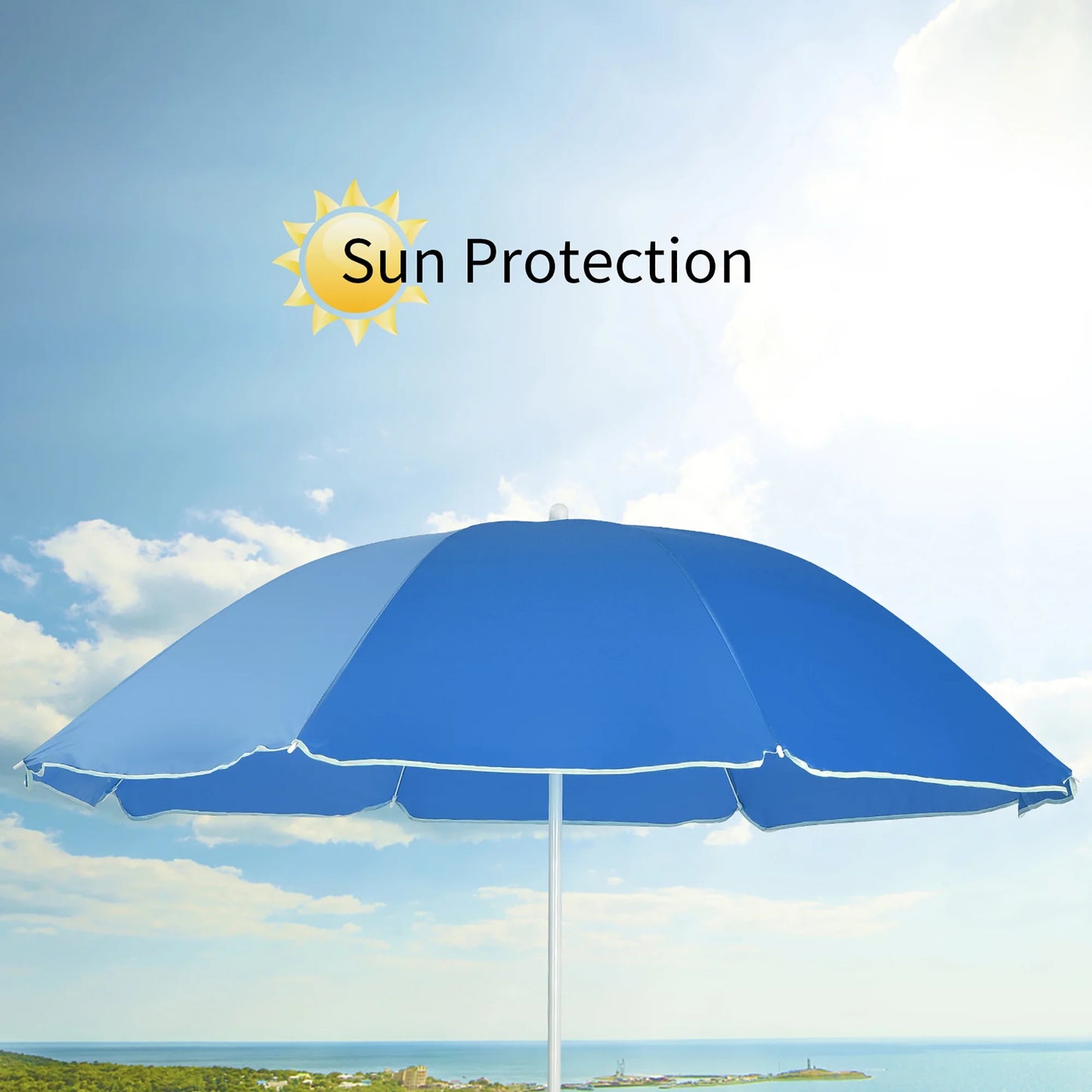 Portable Folding Picnic Double Chair W/Umbrella Table Cooler Beach Camping Turquoise