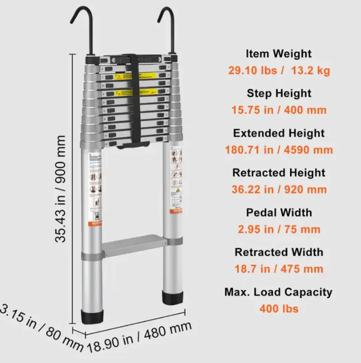 Multi-purpose Telescoping Ladder